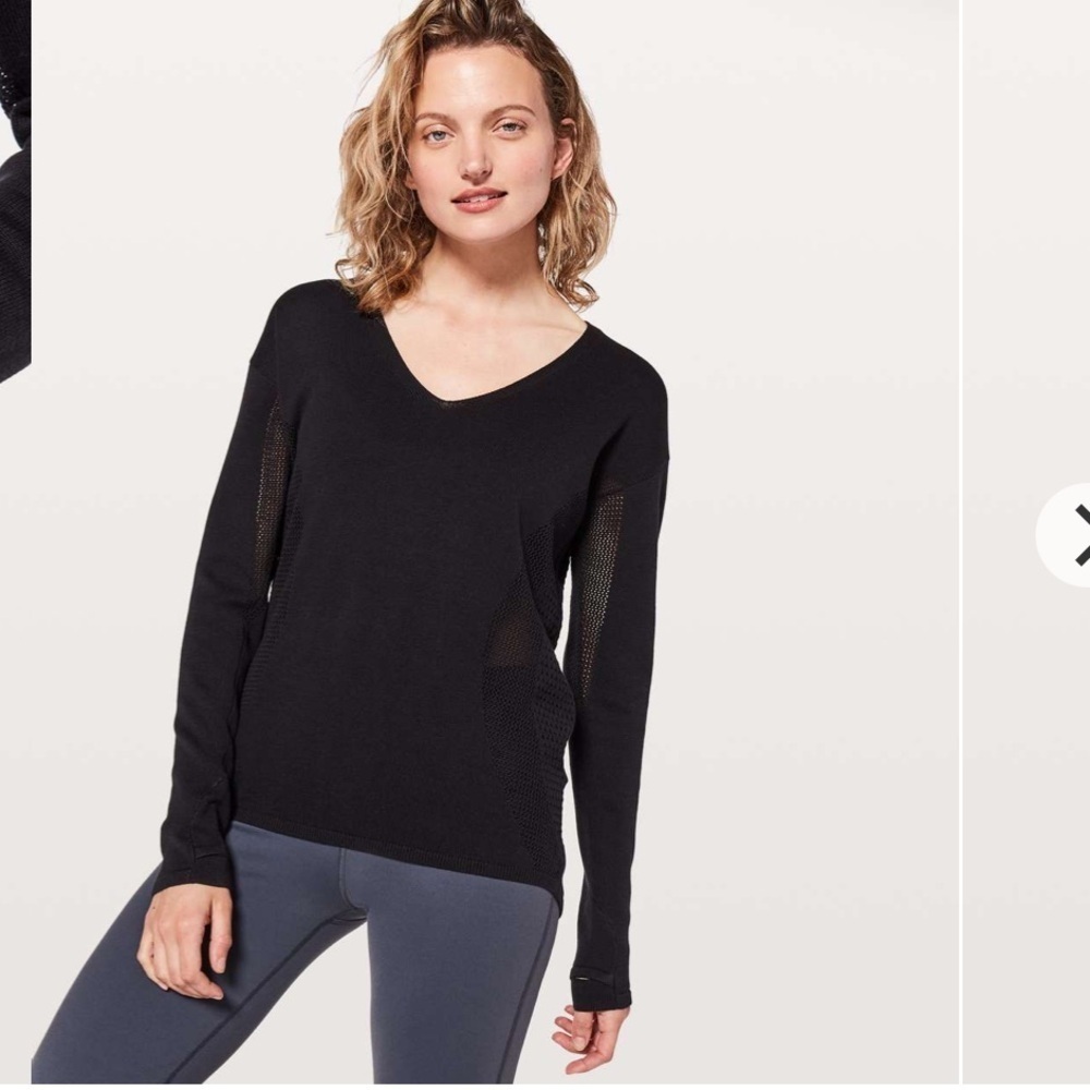 LULULEMON  Still Movement Sweater
Black